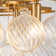 Yader 8 - Light Dimmable Tiered Bubble Chandelier with Textured Globe Glass
