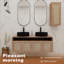 Bathroom Vanity With Sink And Side Cabinet, Bathroom Cabinet With Soft Close Door And Float Mounting Design