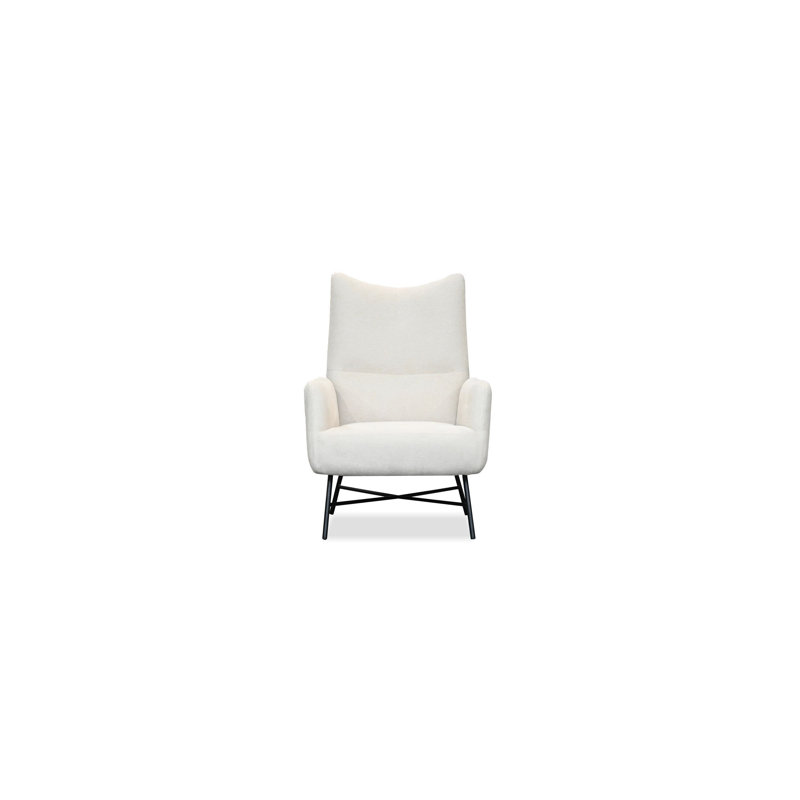 Chaise longue rembourrée Caraway, Tissu os