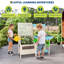 Cuisine en bois et établi de rempotage pour enfants dès 3 ans | Visionneuse de racines transparente, évier amovible et outils de jardinage pour l'apprentissage des sciences, des technologies, de l'ingénierie, des arts et des mathématiques (STEM)
