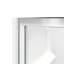 Ensemble de douche de coin ronde en chrome L 33 po x l 33 po x H 72,83 po Breeze, porte coulissante transparente, murs et poêle-68852891