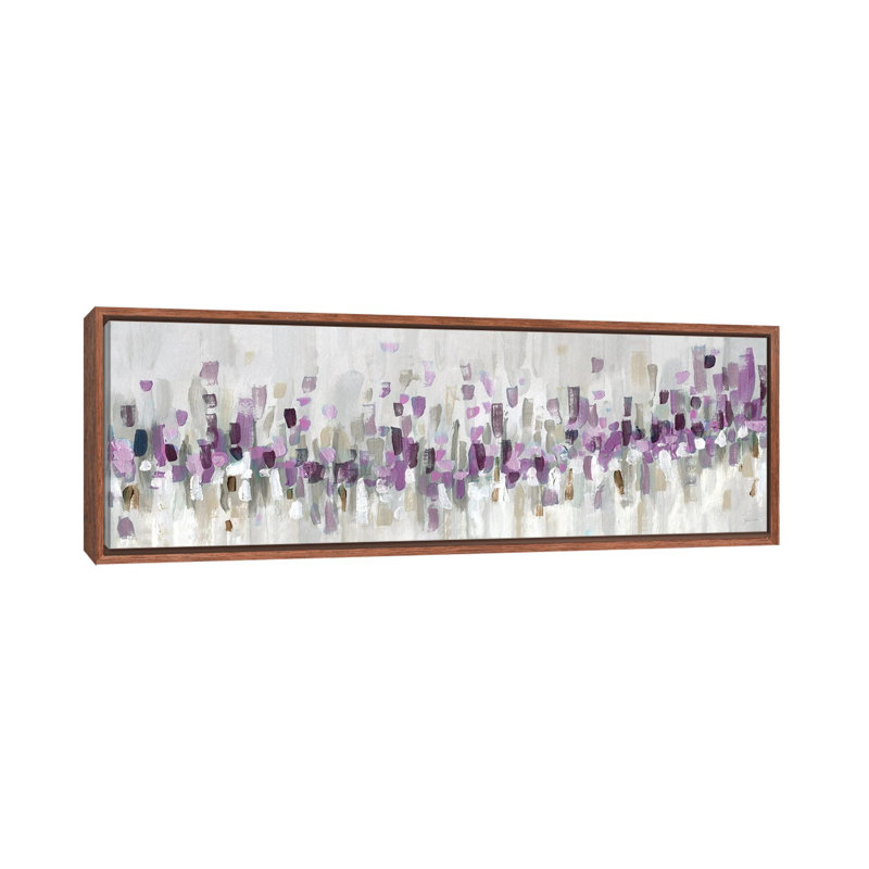 Bleu Staccato - mauve 6 pièces, H 24 po x l 72 po, Cadre flottant classique en bois