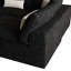 Canapé d'angle moderne Cloud sans os de 400 cm (157 po), canapé modulable en forme de L rembourré avec pouf et assise profonde pour salon, noir-134235762