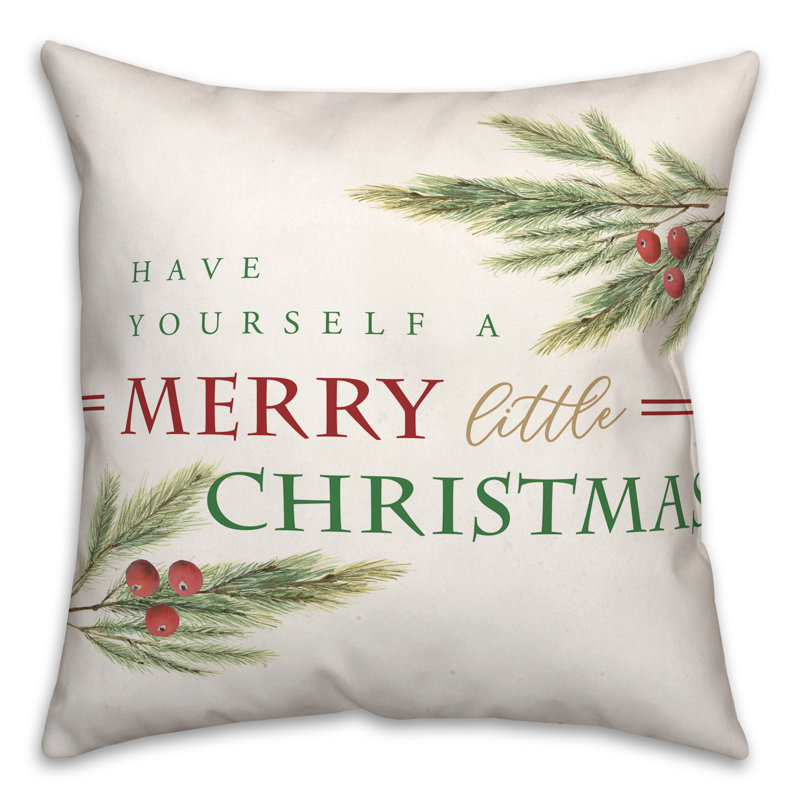 Coussin Have Have Merry Little Christmas, 20 po x 20 po