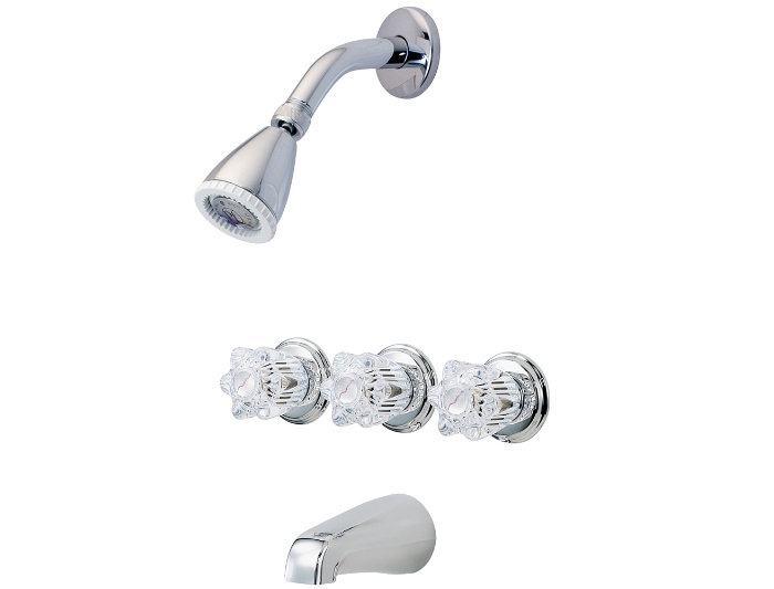 General Dual Function Tub and Shower Faucet with Knob Handle