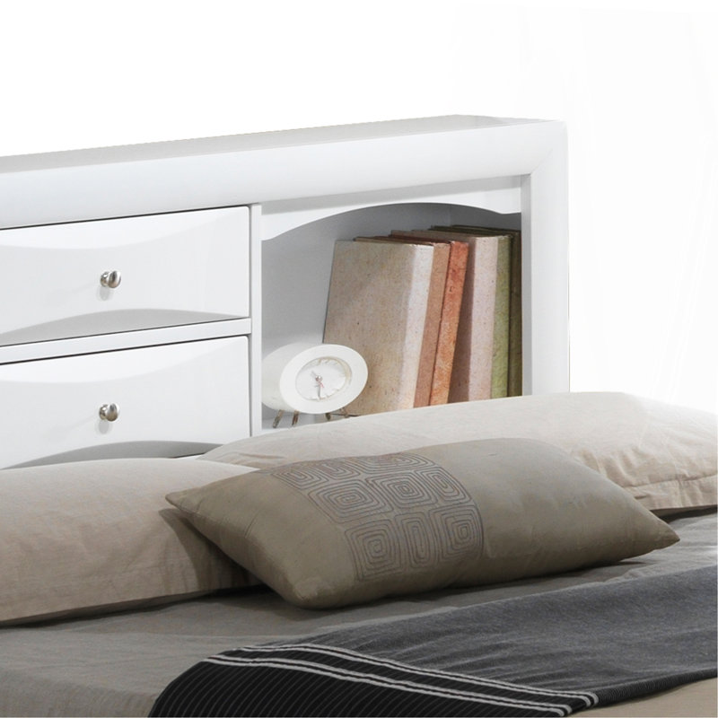 Stylish Contemporary Queen Storage Bed