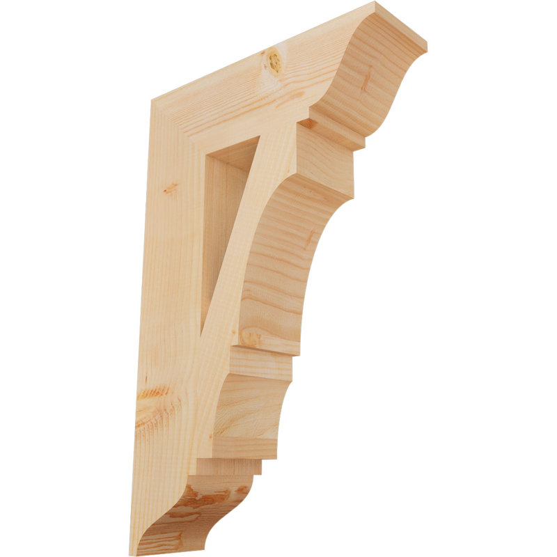 Support traditionnel Balboa, L 5 1/2 po x P 20 po x H 32 po, Sapin de Douglas lisse