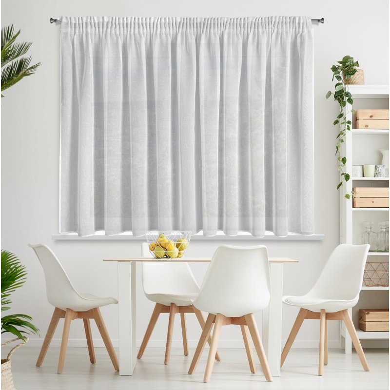 Kaltman Sheer Curtain Single Panel, 145cm H x 400cm W