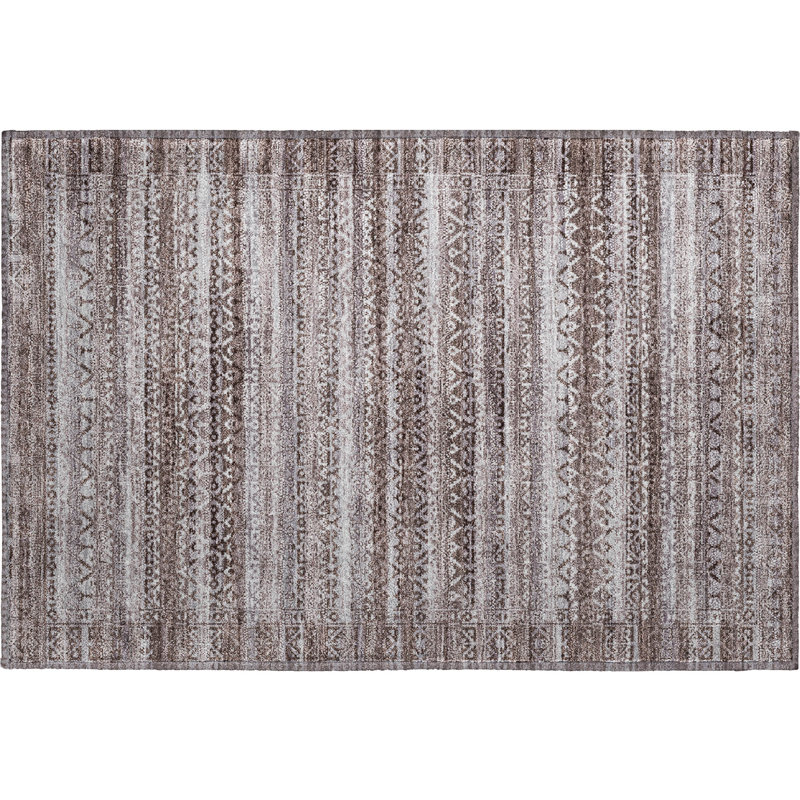 Premium Machine Washable Mayfield AMF2101 Striped Rug, Pewter, 9' x 12'