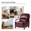 Fauteuil inclinable standard en cuir véritable Hardge-151355066