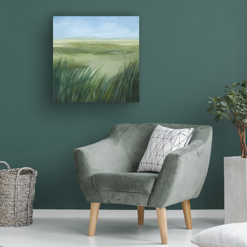 Bolognaise "Tall Grass Plains I" sur toile, H 35 po x l 35 po
