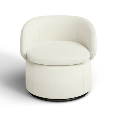 Janice Pine Swivel Barrel Chair