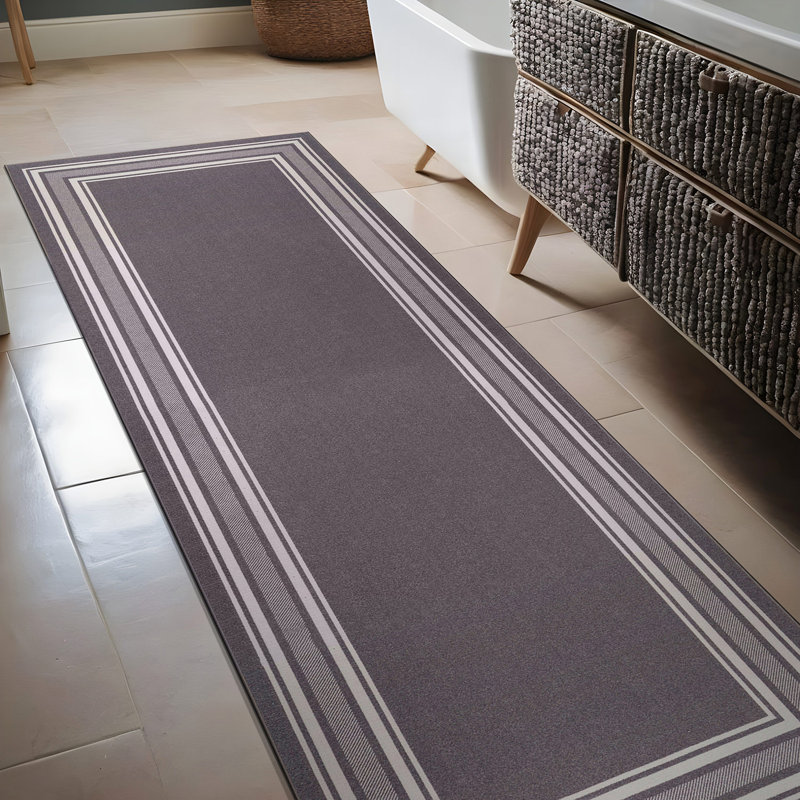 Tapis gris Quinter, Tapis de couloir 1 pi 8 po x 4 pi 11 po