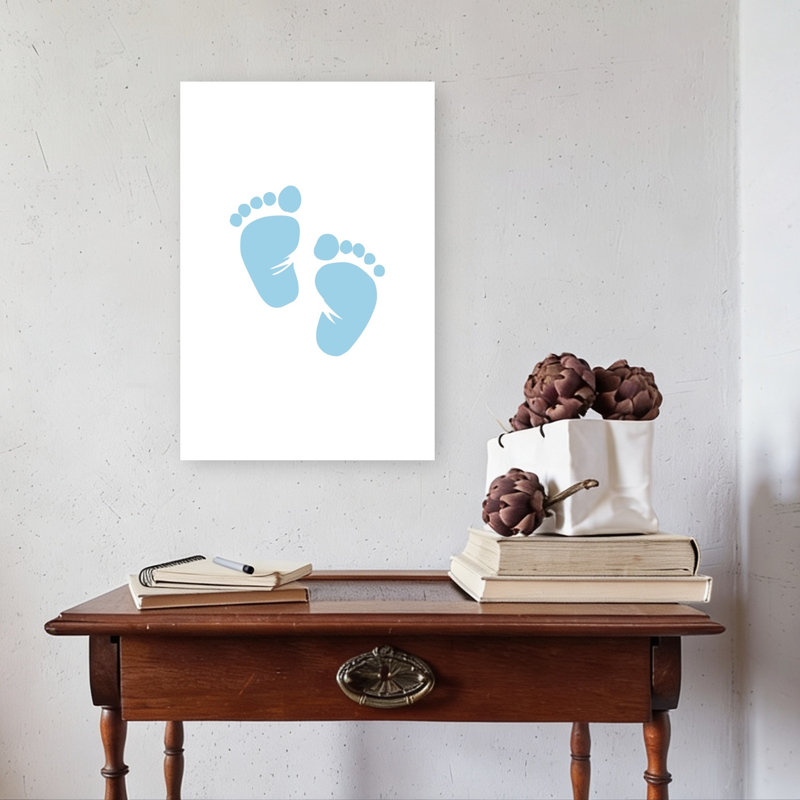Sweet Baby Feet Delicate Abstract Contemporary Wall Art Print, 60.96cm H x 40.64cm W