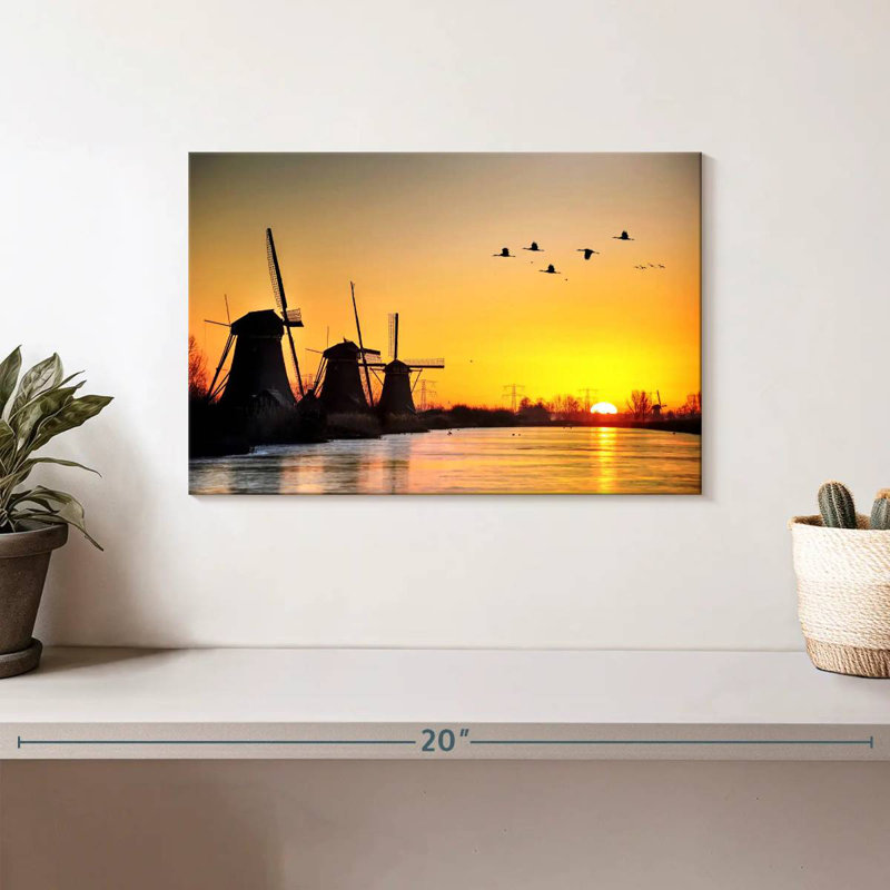 Alvord Sunrise Windmills, H 8 po x l 12 po