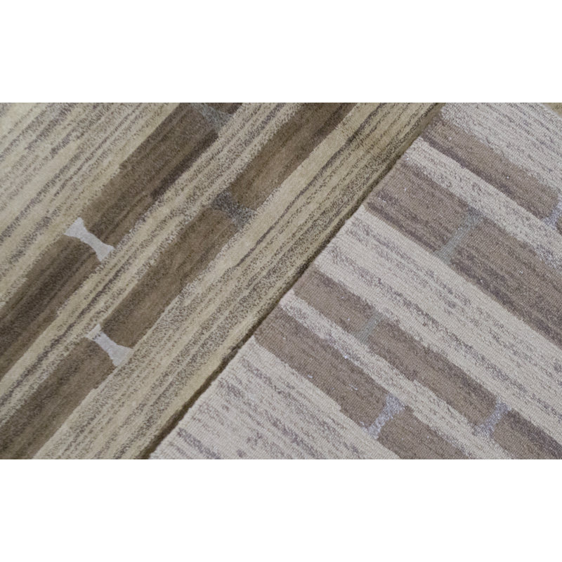Hand-Knotted High-Quality Brown Area Rug