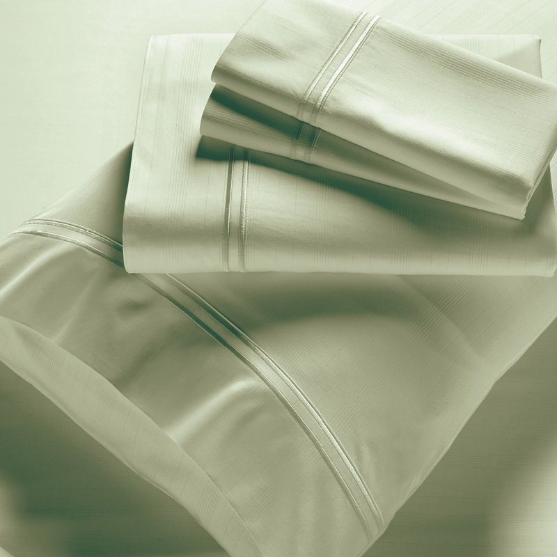 Sateen Pillowcase - Set of 2, King Pillowcase, Sage