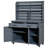 65" H Large Garden Potting Bench with Lockable Wheels and Storage Cabinet-1636754641