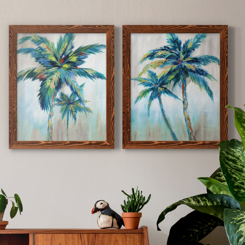 «Bright Breeze I», ensemble de reproductions d'aquarelles conçues par J Paul, Toile encadrée, H 20 po x l 17 po, Érable