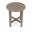 Table d'appoint extérieure en PEHD brun antique, l 15,94 po x P 15,94 po x H 17,71 po