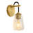 Modern Gold Swing Arm Wall Sconce, 1-Light Iron Sconce Lighting for Bedroom, Bathroom, Living Room & Hallway