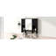 Armoire de rangement murale moderne 35 po x 28 po, armoire de salle de bain murale avec miroir, armoire à pharmacie avec barre à serviettes-2039559843