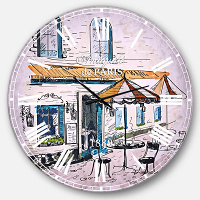 Horloge murale Street Caf?