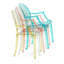 Chatfield Transparent Acrylic Dining Arm Chair – Stackable Round Back Accent & Banquet Seat for Kitchen and Dining Room-1240598421-1265117101