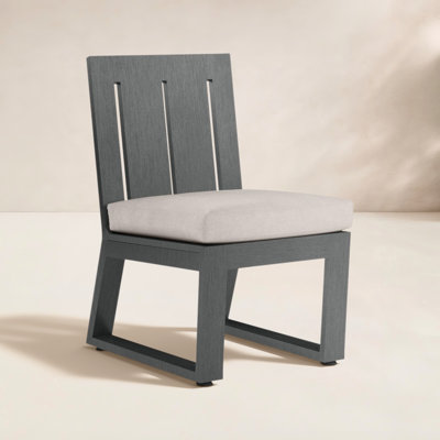 Georgie Premium All-Weather Wicker Outdoor Dining Side Chair with Sunbrella® Cushion