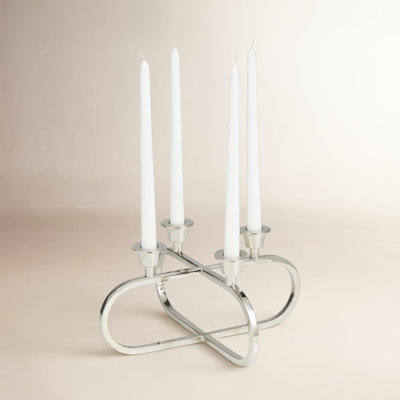 Nara 5.6" Aluminum Tabletop Candelabra