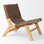 Coucher Genuine Leather Slipper Chair