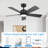 5 Blade Smart Ceiling Fan With Light, Remote Control, Reversible Dc Motor, Dual Finish Blades-1496685617