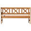 Bradon Solid Wood Pine Outdoor Bench-38420800-49501984