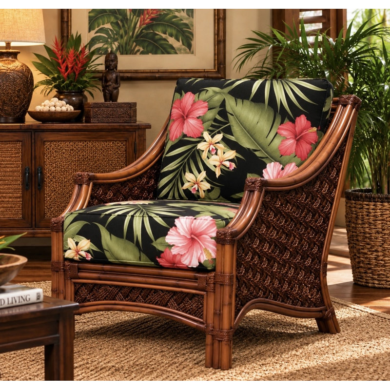 Schmitz Upholstered Armchair, Hamakua Ebony