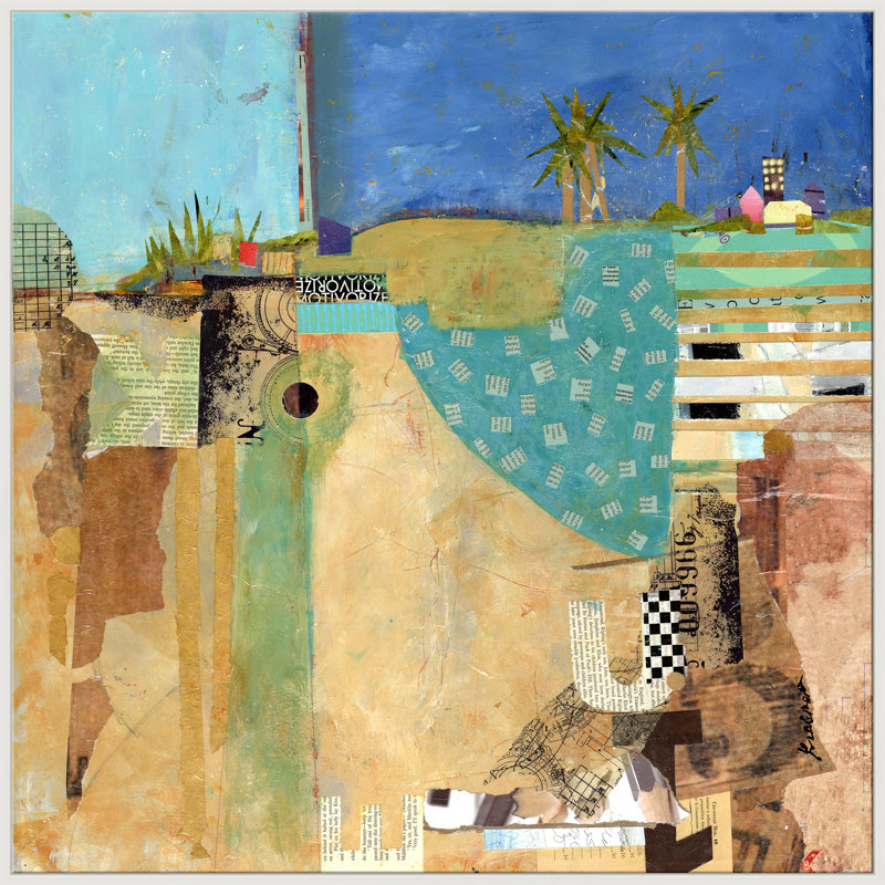 Jill Krasner " Pueblos " by Jill Krasner, White Framed