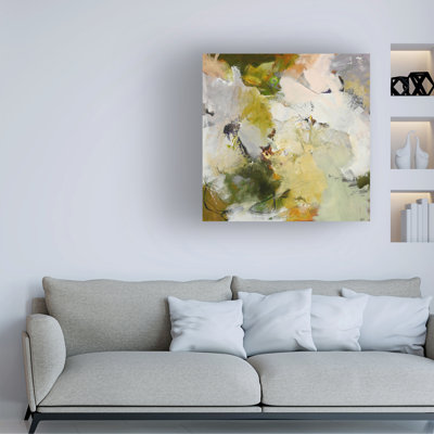 Wrapped Canvas Wall Art - Design Fabrikken 'Evergreen 2' Wall Art for Living Room, Bedroom, or Office Décor  - 24x24