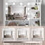 Meuble-lavabo avec miroir et lumières Ebern Designs