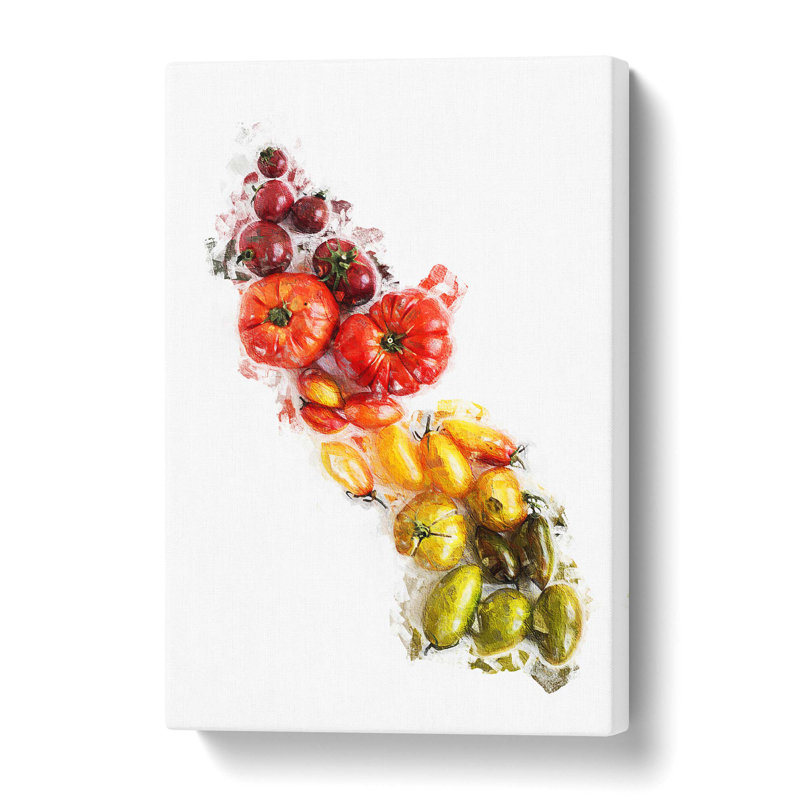 Vegetable Rainbow - Wrapped Canvas Painting, 76.2 cm H x 50.8 cm W