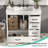 36'' Single Bathroom Vanity With Ceramic Top-533107767