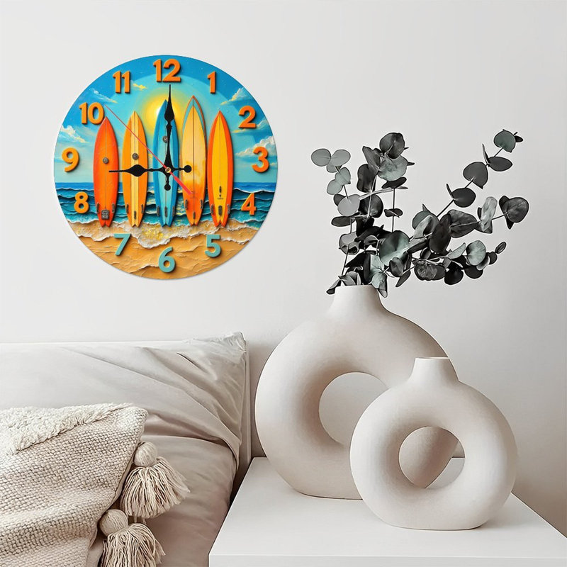 Horloge murale plage