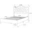Structure de lit tapissier pour grand lit