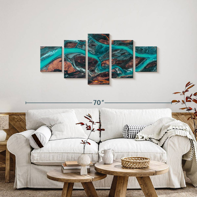 Icelandic River, 24" H x 55" W