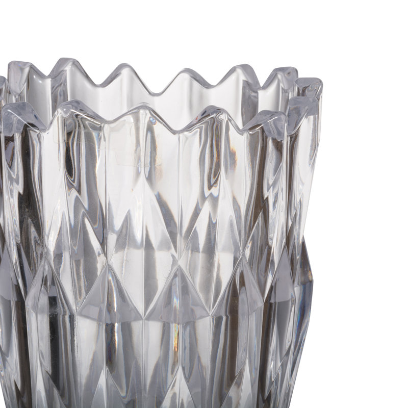 Mcvicker Glass Table Vase, 11.6" H x 5.5" W x 5.5" D
