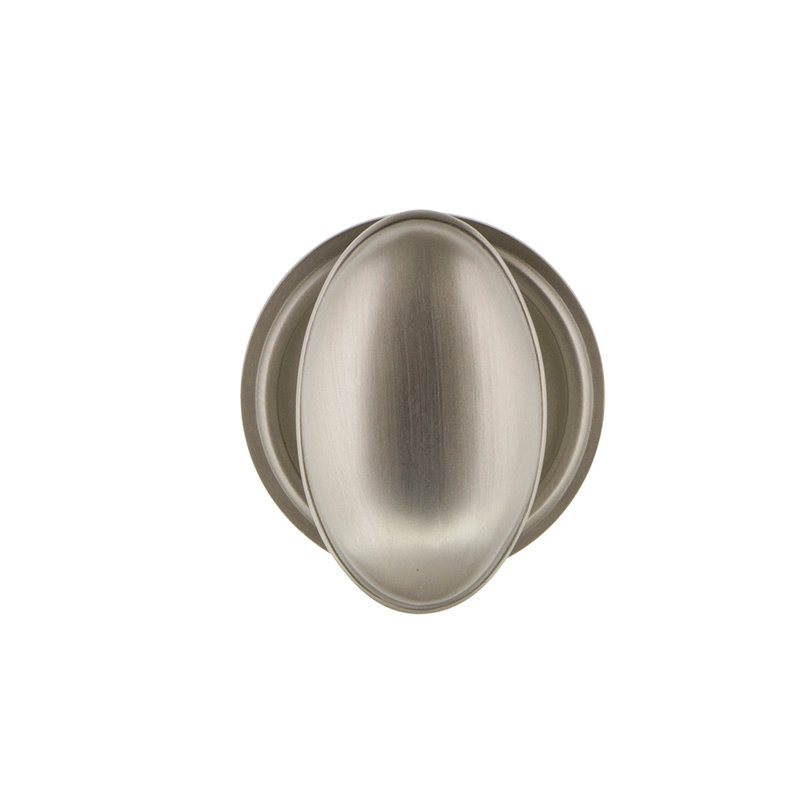 Classic Rosette with Homestead Door Knob, Satin Nickel