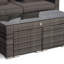 Villatoro Grey Rattan 2 Seat Sofa With 2 Stool Coffee Table, Outdoor Patio Garden Furniture