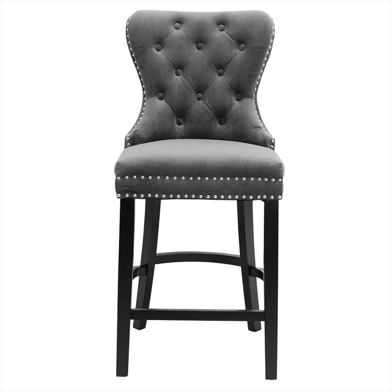 Julie 67cm Bar Stool, Grey