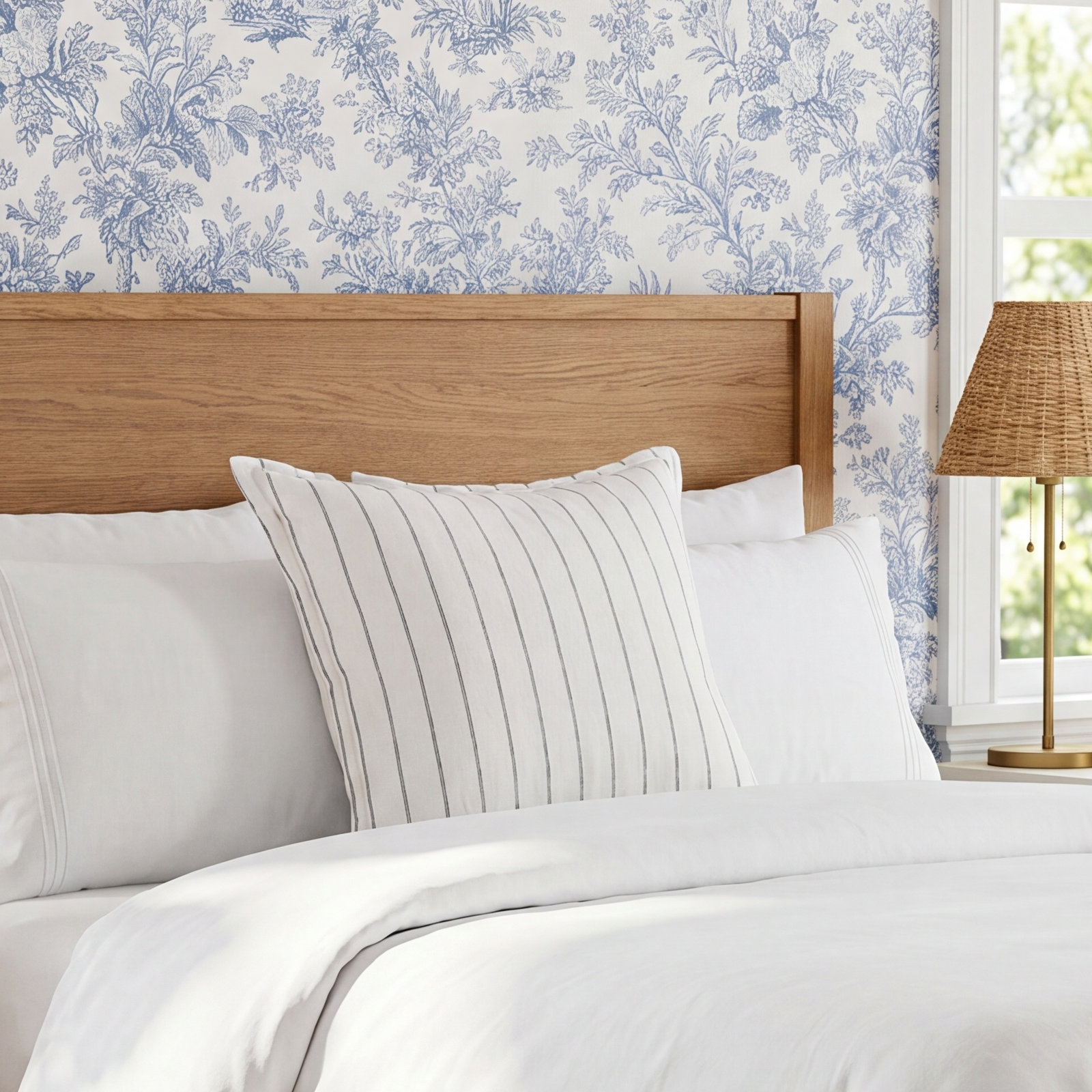 Keegan Linen Shams, Euro Sham, Ivory