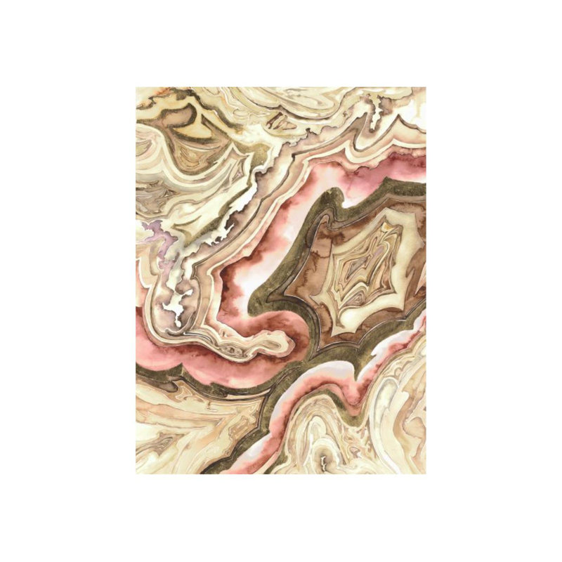 Shell Of Color I Print by L. Bodine, Gilded Gold, 32" H x 24" W x 1.5" D