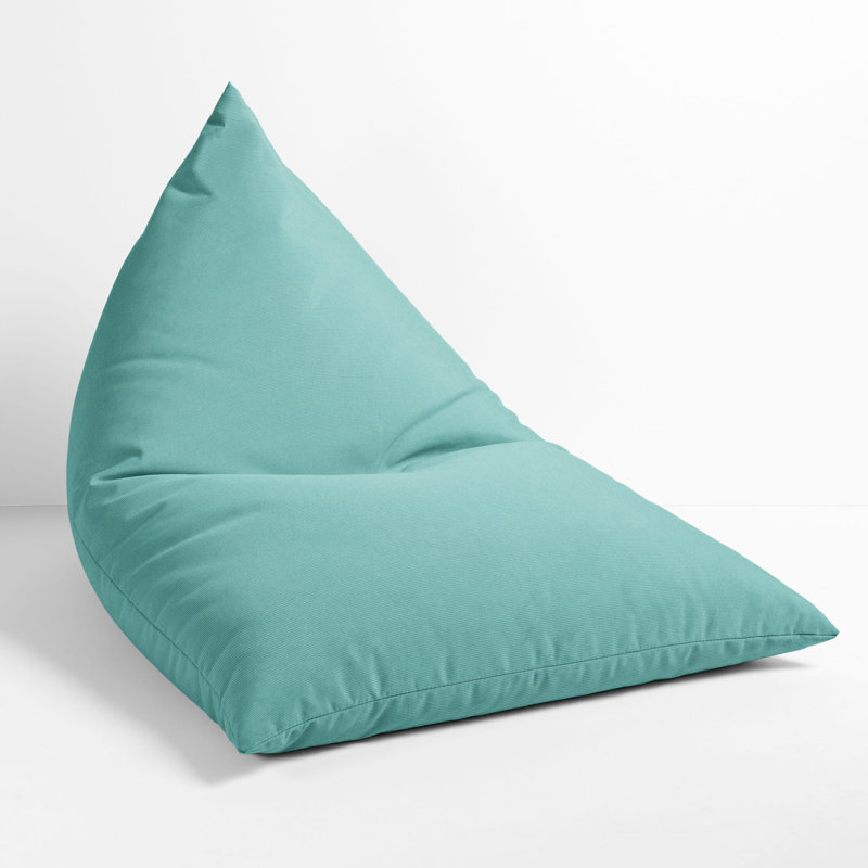 Sunbrella® Outdoor Friendly Bean Bag Lounger, Light Blue 100% Acrylic