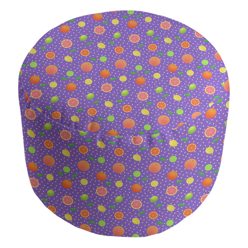 Repose-pieds Avicia, Indigo / mauve / vert lime